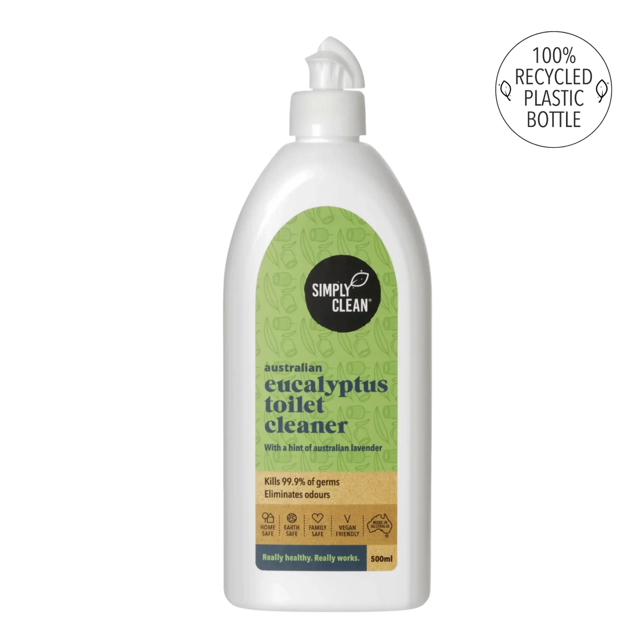 Toilet Cleaner Eucalyptus 500ml Simply Clean