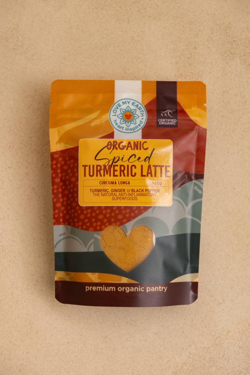 Organic Spiced Turmeric Latte 125g Love My Earth