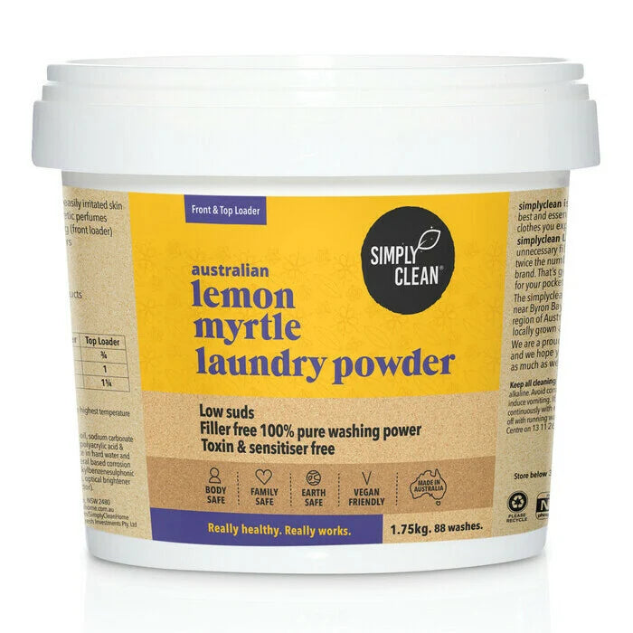 Laundry Powder Lemon Myrtle 1.75kg Simply Clean
