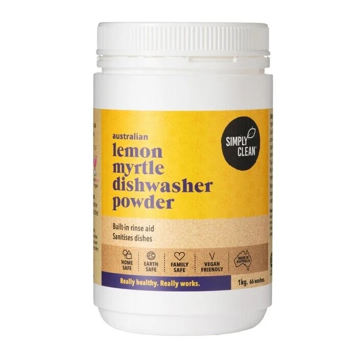 Dishwasher Powder Lemon Myrtle 1kg Simply Clean