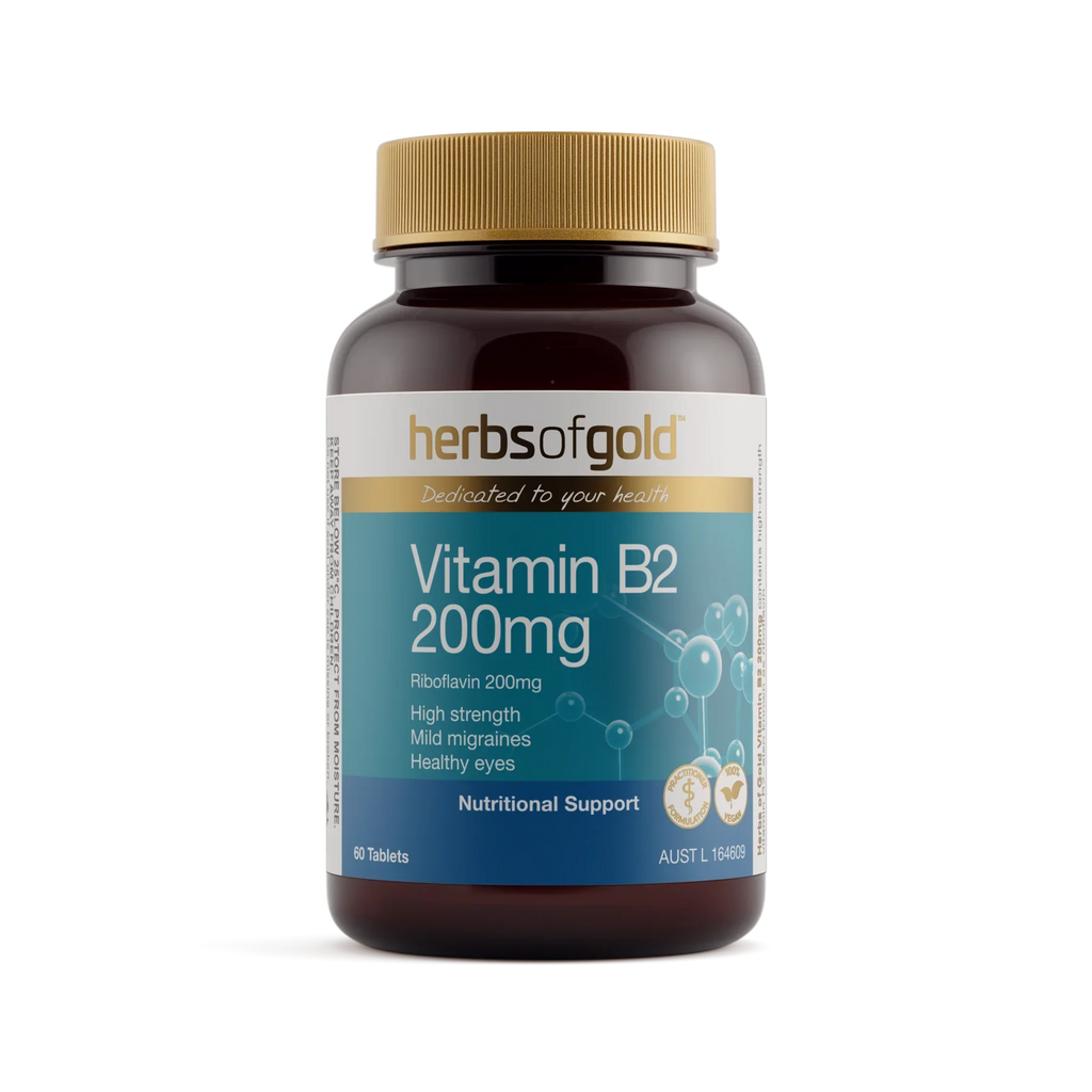 Vitamin B2 200mg 60t Herbs Of Gold