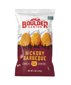Hickory Barbeque Potato Chips 142g Boulder Canyon
