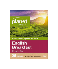 English Breakfast Tea 25 bags Planet Organic