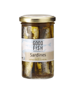 Sardines EVOO 195g Good Fish Olive Green Organics
