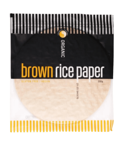 Organic brown rice paper 200g Spiral