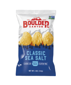 Sea Salt Potato Chips 142g Boulder Canyon