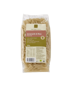 Amaranth & Rice Penne 300g Olive Green Organics