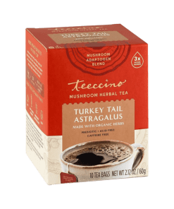 Teeccino Turkey Tail Astragalus Mushroom Adaptogen 10Teabags Box 60g