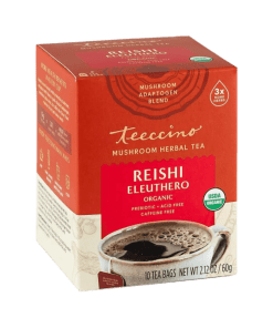 Teeccino Reishi Eleuthero Mushroom Adaptogen 10Teabags Box 60g