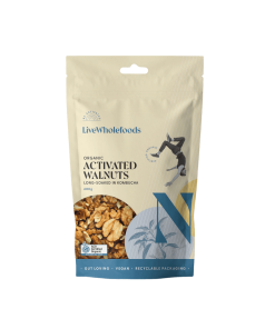 Live Wholefoods Organic Activated Walnuts 120g