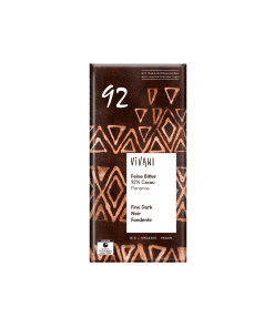 Organic Fine Dark Chocolate 92% 80g Vivani