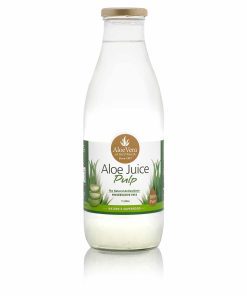 Aloe Juice Pulp 100% Pure Preservative Free Glass 1L Aloe Vera