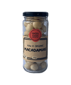 Organic Raw Macadamia Nuts 125g Mindful Foods
