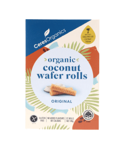 Original Coconut Wafer Rolls 80g Ceres Organics