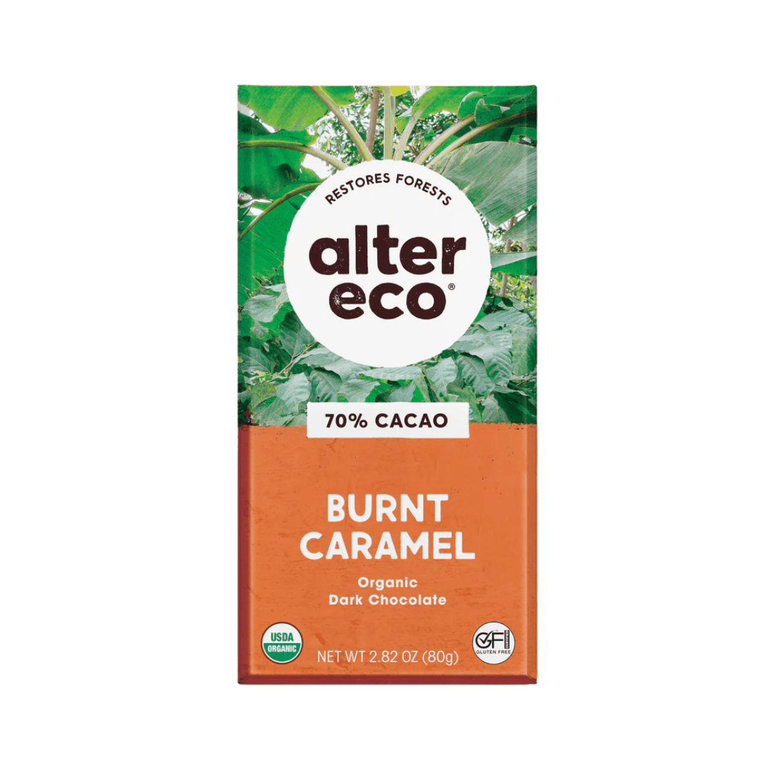 Dark Chocolate Salt Burnt Car 80g Alter Eco