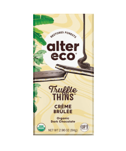 Creme Brulee Truffle Thins 84g Alter Eco