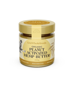 Organic Peanut & Activated Hemp Butter 200g Live Wholefoods