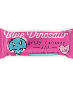 Berry Coconut Snack Bar 45g Blue Dinosaur