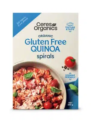 Gluten Free Quinoa Spirals 250g Ceres Organics