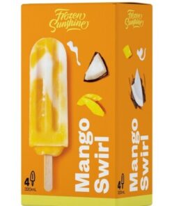 Mango Swirl Iceblock 4pack Frozen Sunshine
