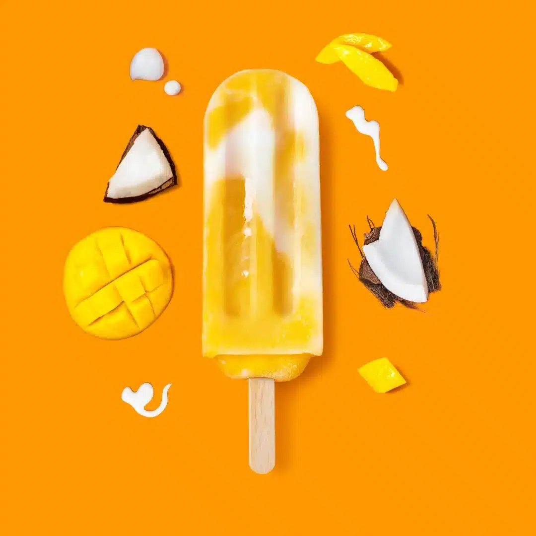 Mango Swirl Iceblock Single Frozen Sunshine