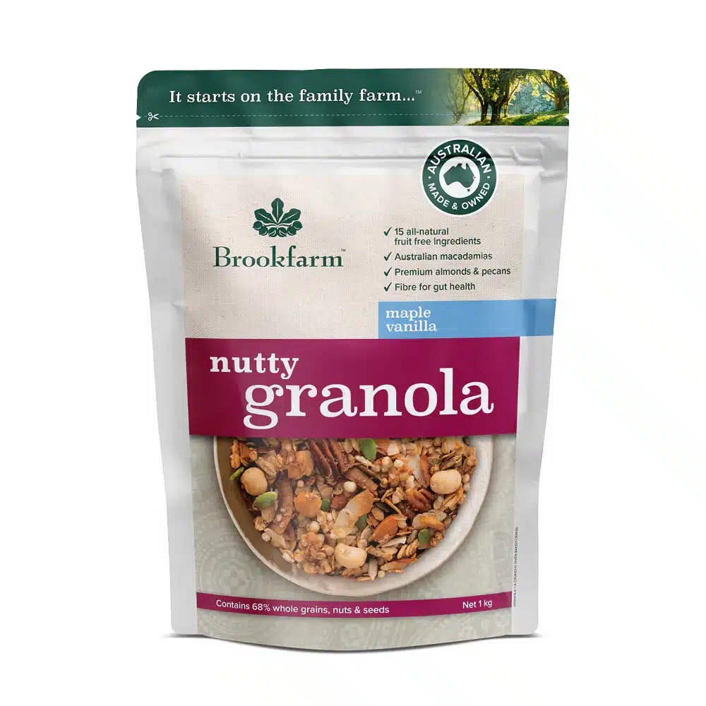 Maple & Van Nutty Granola 1kg Brookfarm