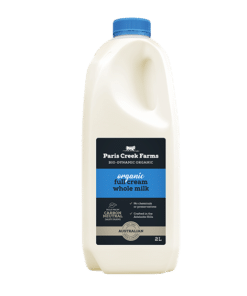 Organic Full Cream Milk 2L Paris Creek