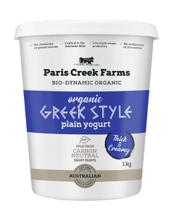 Organic Greek Style Yogurt 1kg Paris Creek