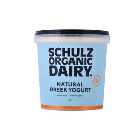 Organic Natural Greek Yogurt 1kg Schulz Organic Dairy