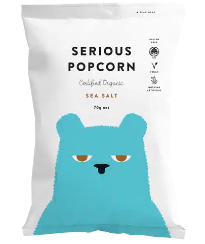 Popcorn Sea Salt 6x 70g Serious Food Co