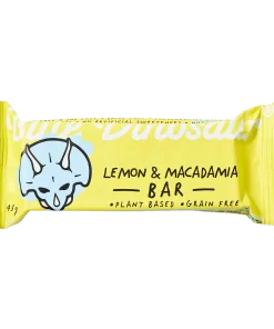 Lemon and Macadamia Hand-Baked Bar 45g Blue Dinosaur