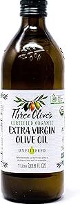 Three Olives Organic Extra Olive Oil Chef's Choice 1L