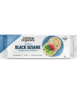 Rice Crackers Black Sesame 100g Ceres Organics