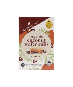 Coconut Wafer Rolls - Espresso 80g Ceres Organics