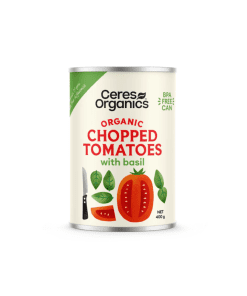 Chopped Tomatoes with Basil 400g Ceres Organics