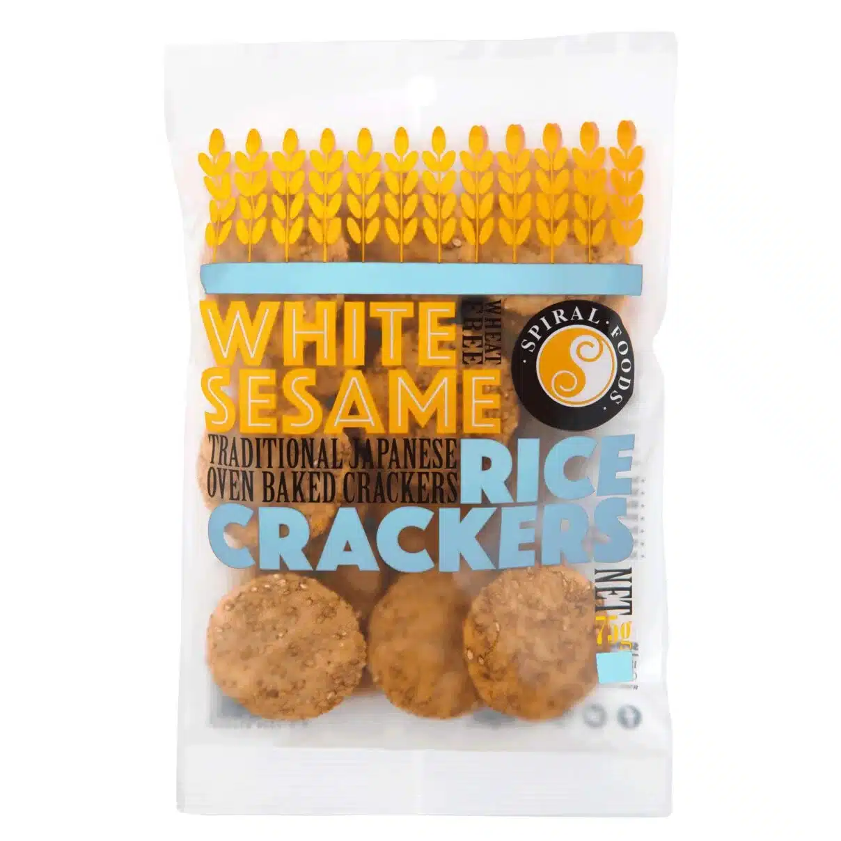 White Sesame rice Cracker 75g Spiral
