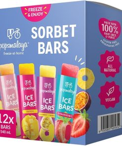 Sorbet Bars x12 Variety Pack 540ml Freeze-At-Home Pops Malaya