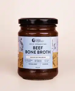 Beef Bone Broth Lemon Ginger & Apple Cider Vinegar 390g Nutra Organics