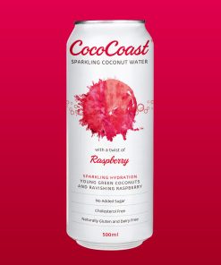 Raspberry Sparkling COCONUT WATER 500ML Coco Coast