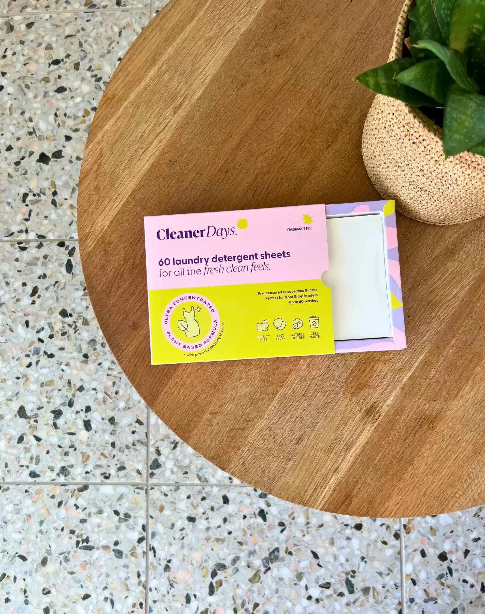 Laundry Detergent Sheets Fragrance Free x60 Cleaner Days - Image 4