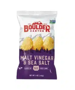 Malt Vinegar & Sea Salt Chips 142g Boulder Canyon
