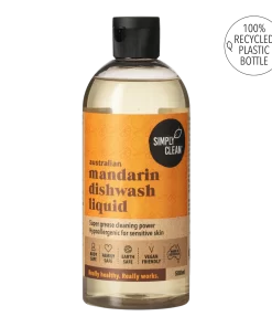 Mandarin Dish Wash Liquid 500ml Simply Clean