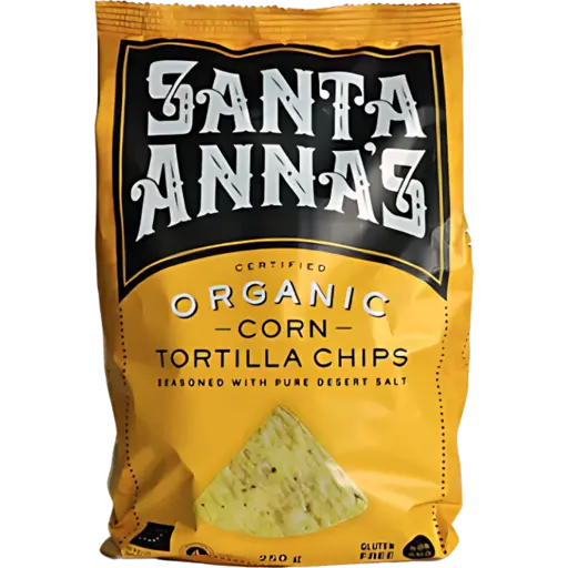 Organic Corn Chips 250g Santa Annas