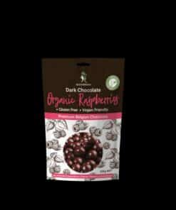 Organic Dark Chocolate Raspberries 125g Dr Superfoods