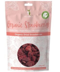 Organic Dried Strawberries 125g Dr Superfoods