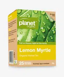 Organic Green Tea & Lemon Myrtle Tea 25tbgs Planet Organic