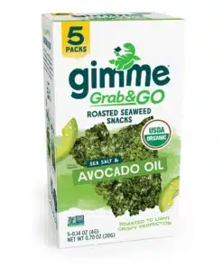 Roasted Seaweed Avocado Oil 5x4g 20g Gimme