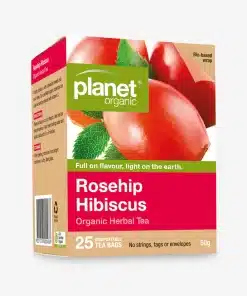 Rosehip Hibiscus Tea 25bag Planet Organic