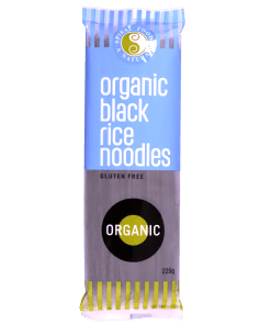 Black Rice Noodles 225g Spiral