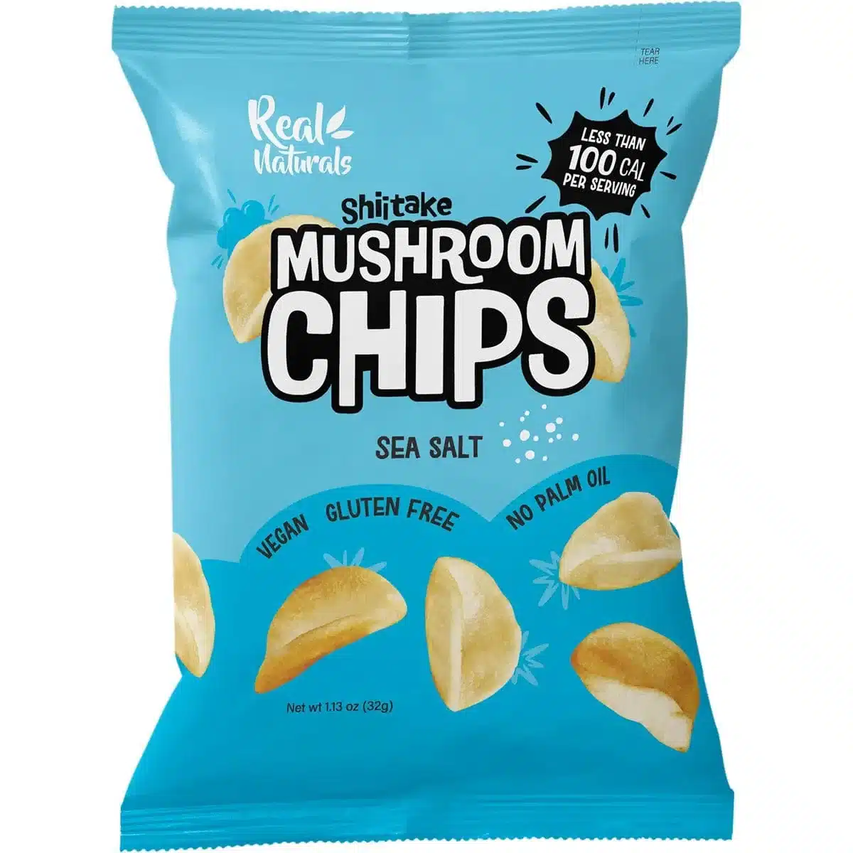 Shiitake Mushroom Chips Sea Salt 32g Real Naturals